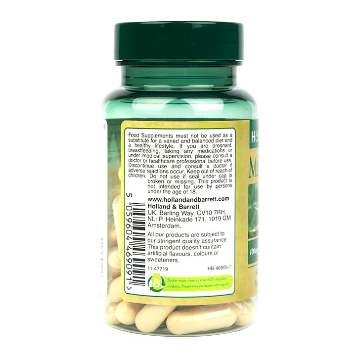 Holland & Barrett Milk Thistle 100mg 60 Capsules